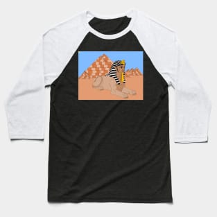 Egyptian sphinx & Pyramids Baseball T-Shirt